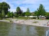 Badestrand am Bodensee am Campingplatz Nell